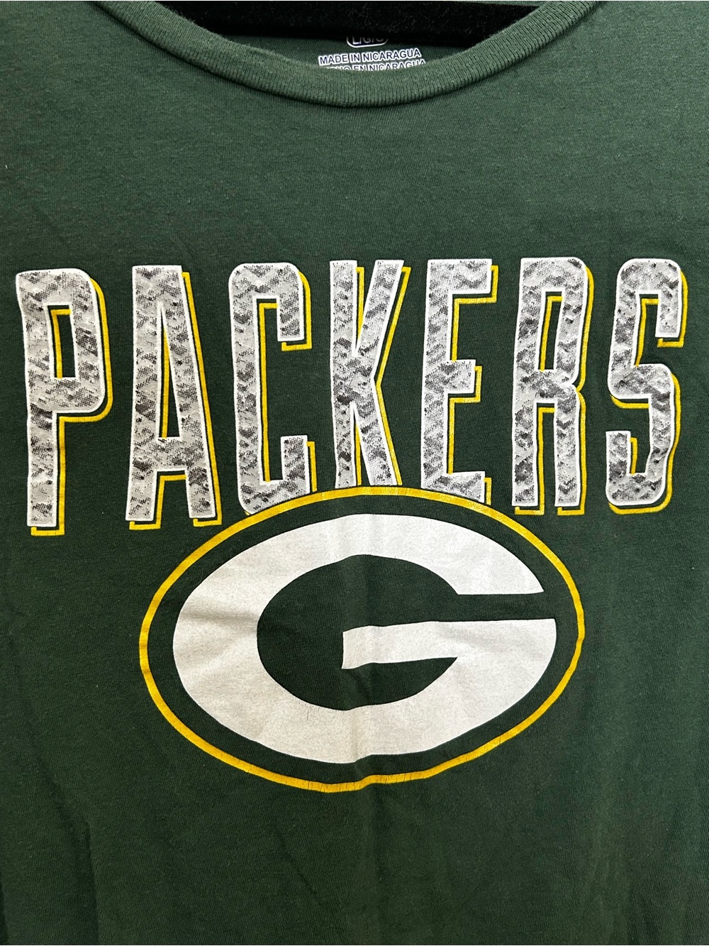 Green Bay Packers Official Green Team Logo T-Shirt